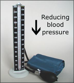 Fish oil benefits: Mercury manometer measuring blood pressure